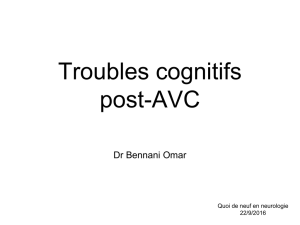 Troubles cognitifs post-AVC