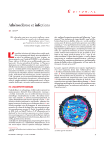 Athérosclérose et infections