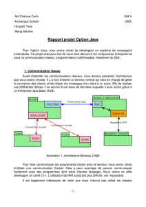 Rapport projet Option Java - Page personnel de Sylvain Archenault