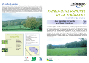 Patrimoine naturel de la Thiérache - Des bassins versants froids et