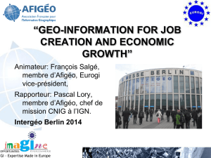 geo-information for job creation and economic growth