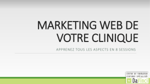 Marketing Clinique – cours 1