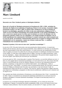 Marc Lienhard - Unité des chrétiens