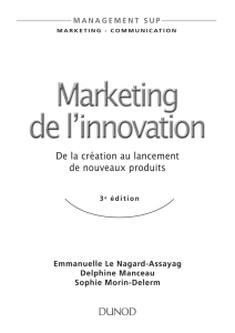 Marketing de l`innovation Marketing de l`innovation