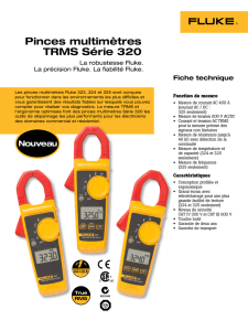 Pinces multimètres TRMS Série 320