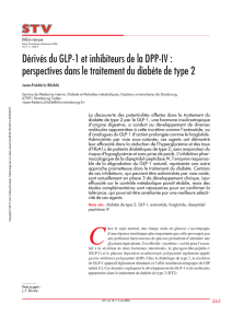 Dérivés du GLP-1 et inhibiteurs de la DPP-IV