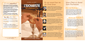 l`eucharistie - Catholique.org