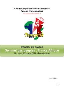 Sommet des peuples : France Afrique
