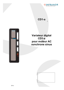CD1-a Variateur digital CD1-a pour moteur AC synchrone sinus