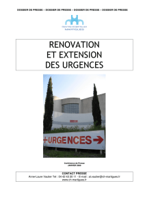 renovation et extension des urgences