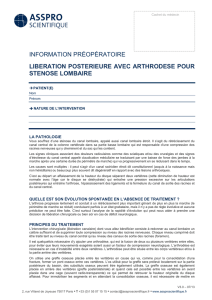 Télécharger la fiche PDF "Libération postérieure avec arthrodèse