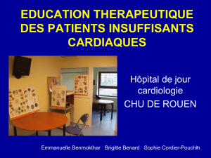 education therapeutique des patients insuffisants cardiaques