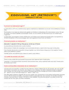 zidovudine, azt (retrovirmd) - doc-developpement