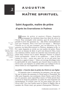 Saint Augustin maître de prière