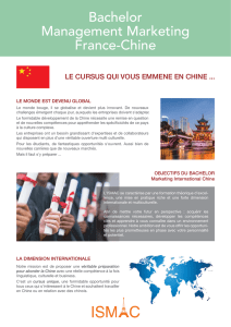 Bachelor Management Marketing France-Chine