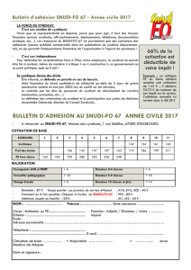 bulletin d`adhesion au snudi-fo 67 annee civile 2017