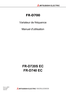 FR-D700 EC, Manuel d`utilisation