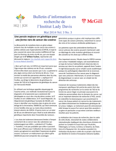 Bulletin d`information en recherche - Mai 2014