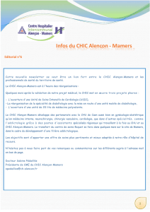 Courrier du CHIC 6 - (Chic) Alençon/Mamers