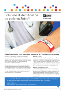 Solutions d`identification de patients Zebra®