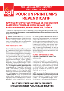 Tract industrie 21 mars - Comité Régional CGT des Pays de la Loire