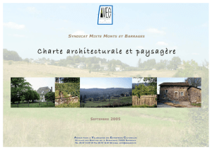 Charte architecturale et paysagère