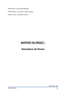 RAPPORT DE PROJET : Simulateur de Drone