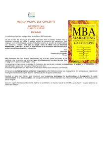 mba marketing les concepts resume