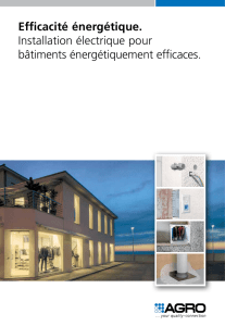 Efficacité énergétique. Installation électrique pour bâtiments