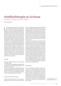 Antibiothérapie et cirrhose