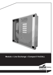 Module « Line Exchange » Compact 5 VoCALL