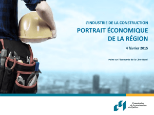 Portrait de l`industrie de la construction CCQ 2015