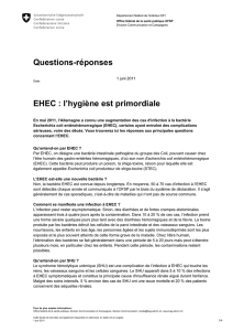 Questions-réponses EHEC : l`hygiène est primordiale