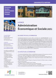 Licence Administration Économique et Sociale
