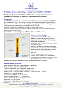 Détecteur de champ électrique sans contact PEAKMETER (PM8908C)