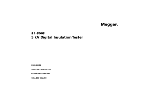S 1 - 5 0 0 5 5 kV Digital Insulation Tester