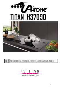 Notice d`installation hotte titan