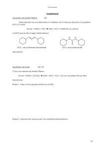 18 Compléments Oxydation de Moffat-Pfitzner 120 Cette réaction est