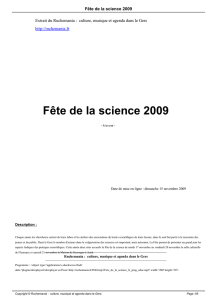 Fête de la science 2009