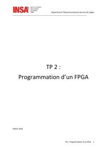 TP 2 : Programmation d`un FPGA