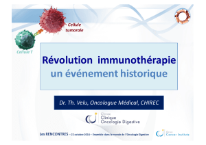 Immunothérapie et CCR