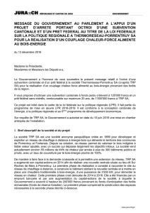 Subvention Thermoréseau-Porrentruy SA (pdf
