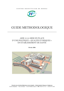 guide methodologique - Centre Hospitalier