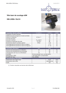 Tête laser de soudage 60W INN-LH006-10x3-B