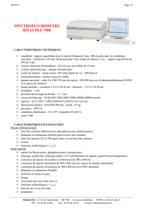Spectrofluorimètre HITACHI F7000