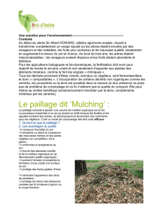 Le mulching - Brin d`Herbe paysages