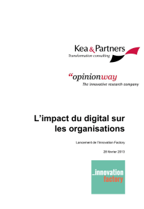 L`impact du digital sur les organisations