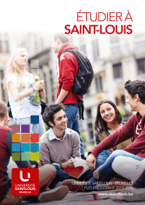 étudier à saint-louis - Université Saint