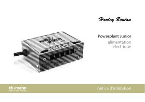 Powerplant Junior alimentation électrique notice d