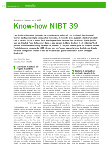 Know-how NIBT 39